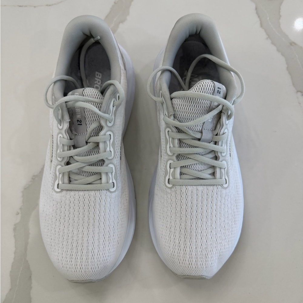 Brooks Glycerin 21 White Running Shoes